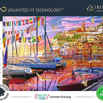 Trefl Prime Puzzle Vacaytime Sailboats, 1000 Pcs