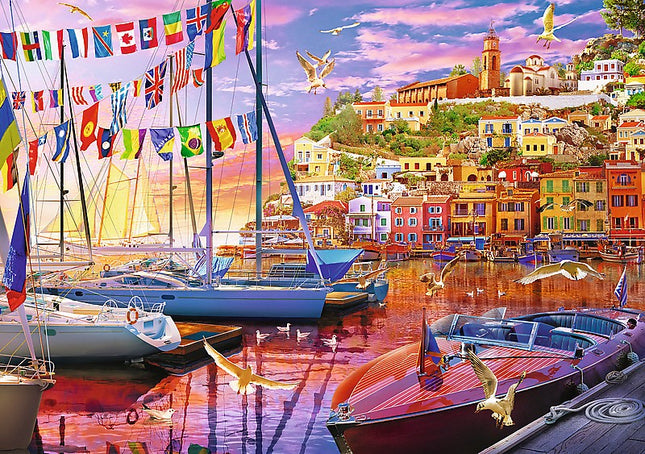 Trefl Prime Puzzle Vacaytime Sailboats, 1000 Pcs