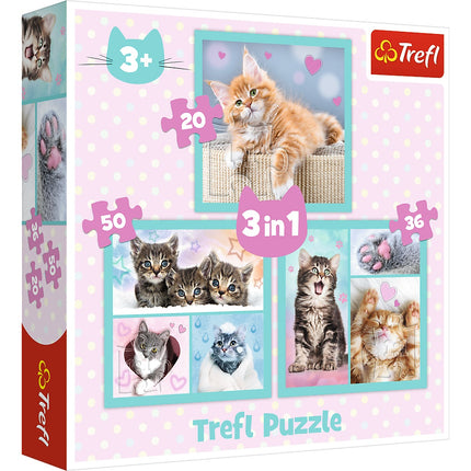 Trefl Puzzle 3 In 1 Set Kittens