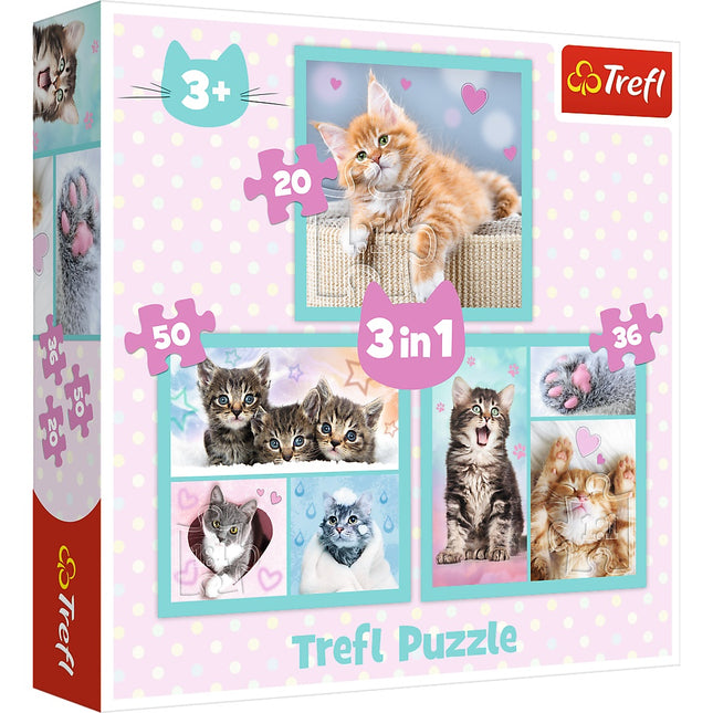 Trefl Puzzle 3 In 1 Set Kittens
