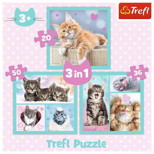 Trefl Puzzle 3 In 1 Set Kittens