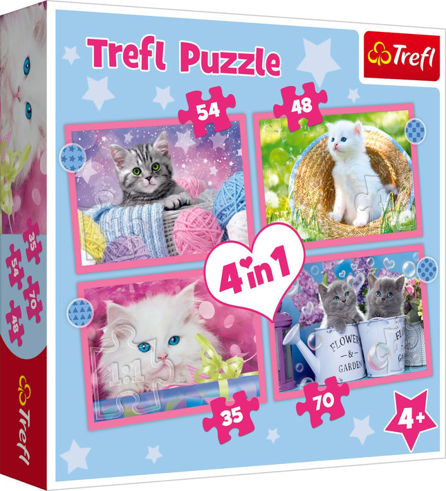 Trefl Puzzle 4 In 1 Set Kittens