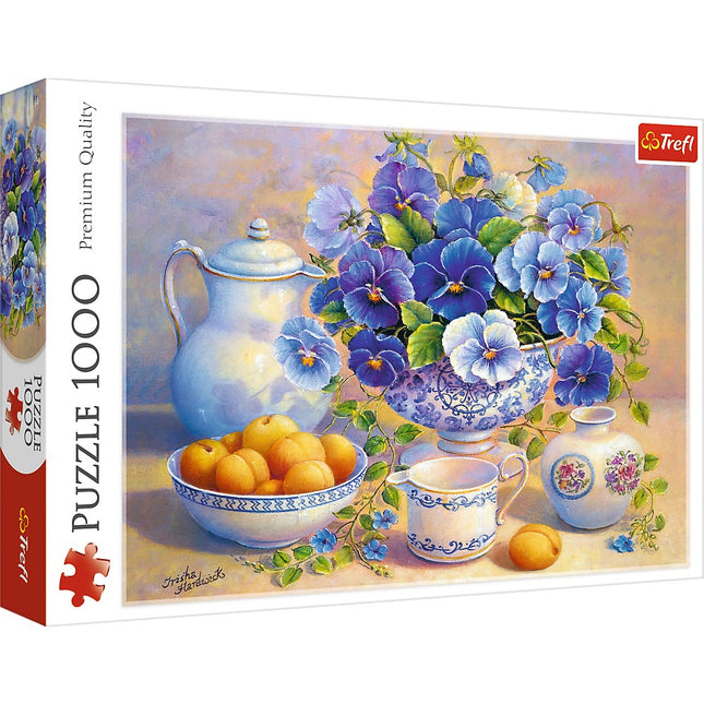Trefl Puzzle Blue Flowers 1000 Pcs