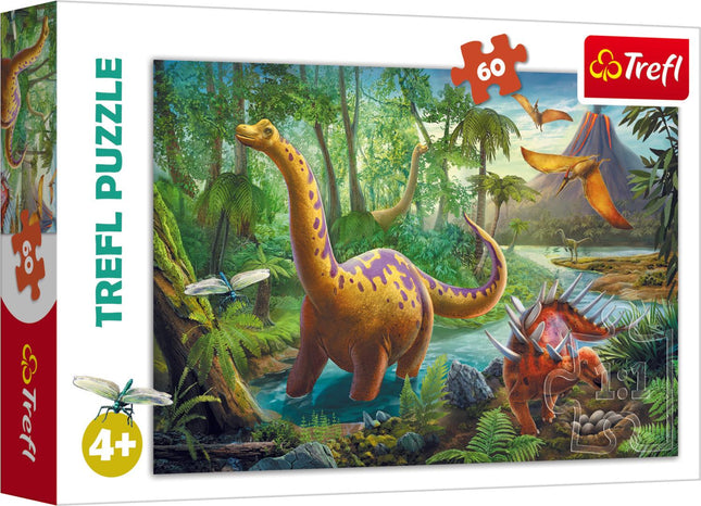 Trefl Puzzle Dinosaurs 60 Pcs