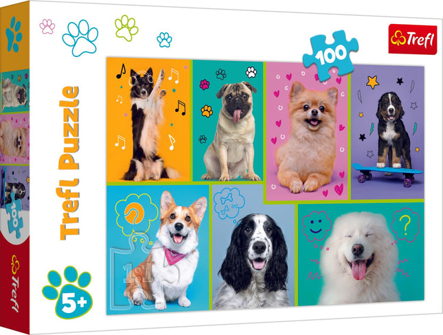 Trefl Puzzle In The Dogs World 100 Psc