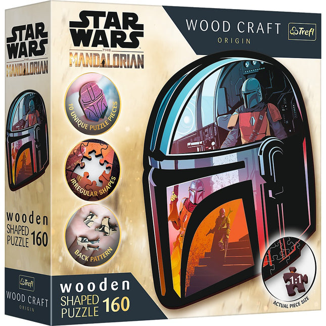 Trefl Star Wars Wooden Puzzle Mandalorian 160 Pcs