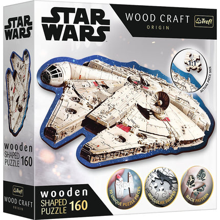 Trefl Star Wars Wooden Puzzle Millennium Falcon 160 Pcs