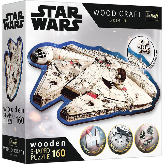 Trefl Star Wars Wooden Puzzle Millennium Falcon 160 Pcs