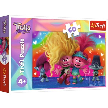 Trefl Trolls Puzzle Trolls 3, 60 Pcs