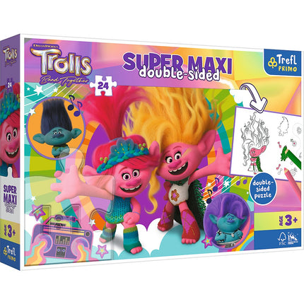 Trefl Trolls Super Maxi Puzzle, 24 Pcs
