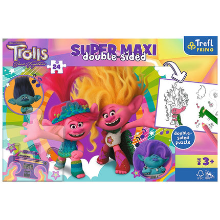Trefl Trolls Super Maxi Puzzle, 24 Pcs