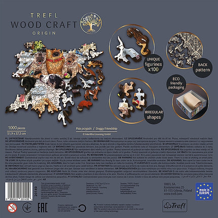 Trefl Wooden Puzzle Doggy Friendship 1000 Pcs