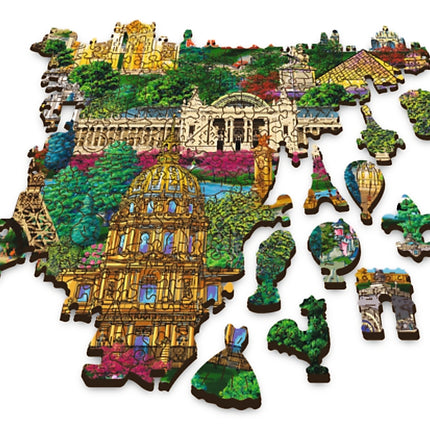 Trefl Wooden Puzzle Famous Places In France 1000 Pcs