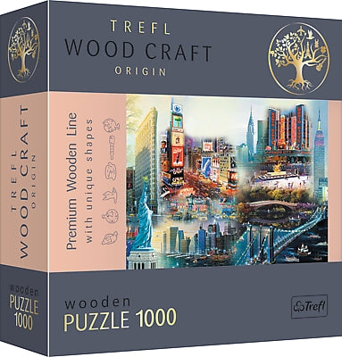Trefl Wooden Puzzle New York Collage 1000 Pcs