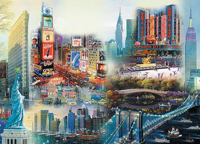 Trefl Wooden Puzzle New York Collage 1000 Pcs