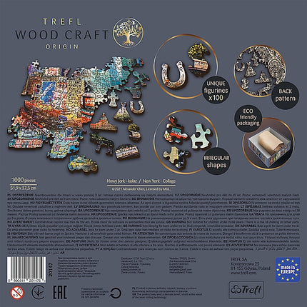 Trefl Wooden Puzzle New York Collage 1000 Pcs