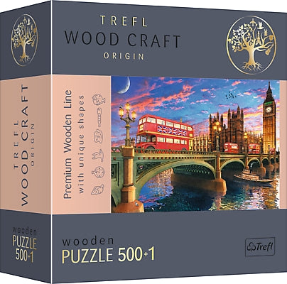 Trefl Wooden Puzzle Palace Of Westminster Big Ben London 500+1 Pcs