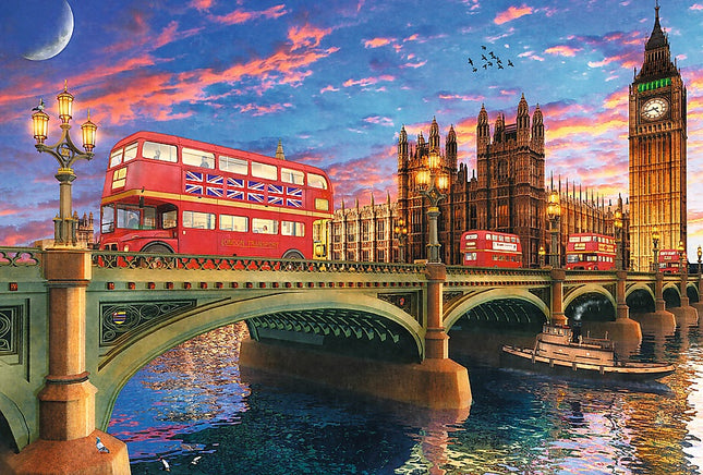 Trefl Wooden Puzzle Palace Of Westminster Big Ben London 500+1 Pcs