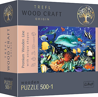 Trefl Wooden Puzzle Sea Life 500+1 Pcs