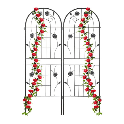 Trellis 150 cm set of 2 black