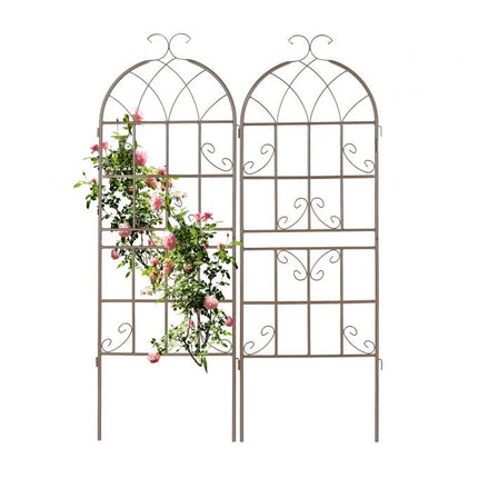 Trellis 150 cm set of 2 brown