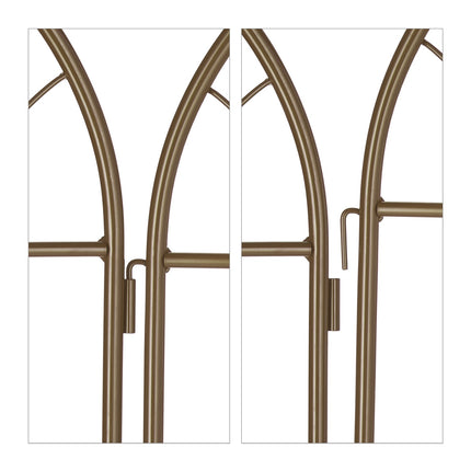 Trellis 150 cm set of 2 brown