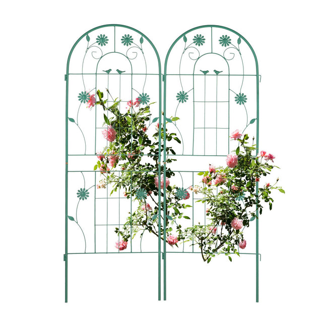 Trellis 150 cm set of 2 green