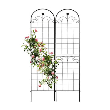 Trellis 180 cm set of 2 black