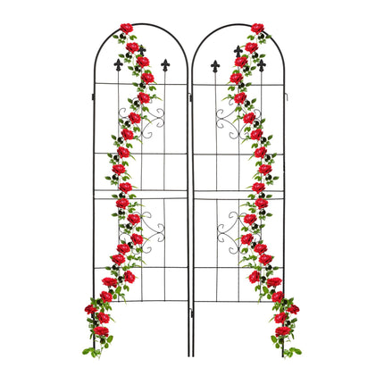 Trellis 180 cm set of 2 black