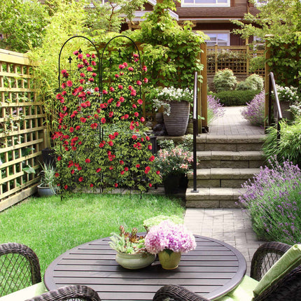 Trellis 180 cm set of 2 black