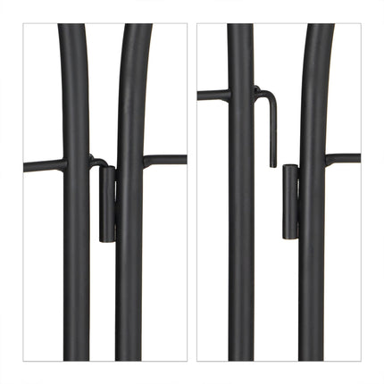 Trellis 180 cm set of 2 black