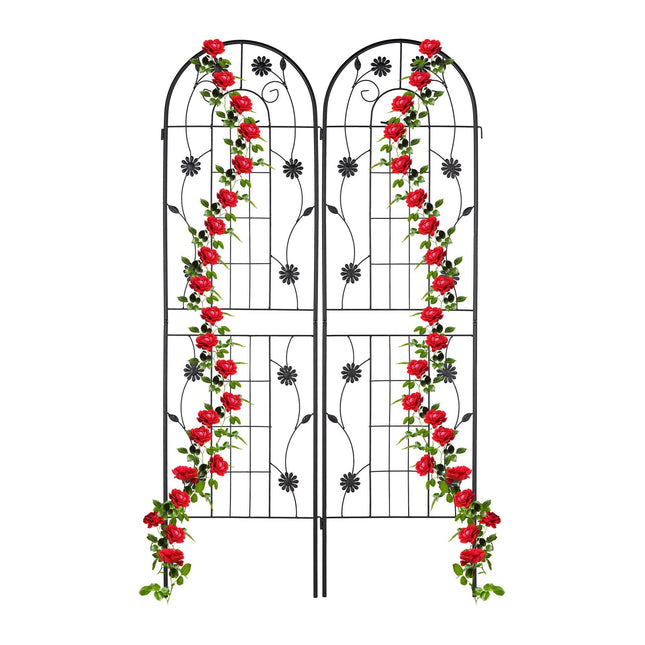 Trellis 180 cm set of 2 black