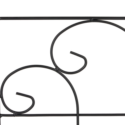 Trellis 180 cm set of 2 black