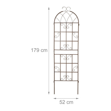 Trellis 180 cm set of 2 brown
