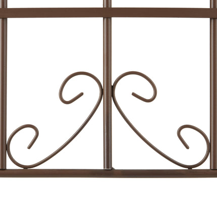 Trellis 180 cm set of 2 brown