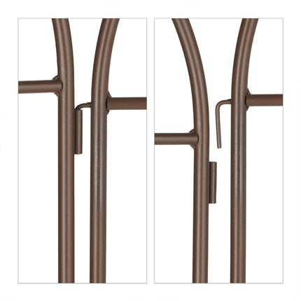 Trellis 180 cm set of 2 brown