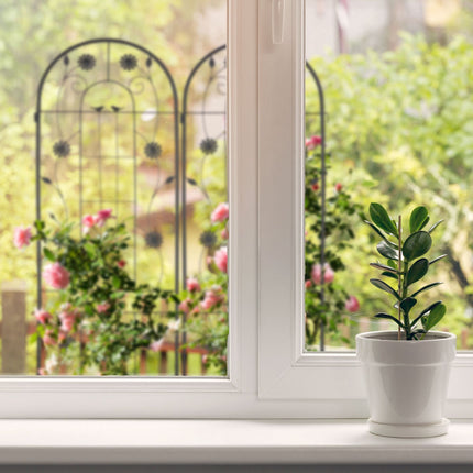 Trellis 200 cm set of 2 black