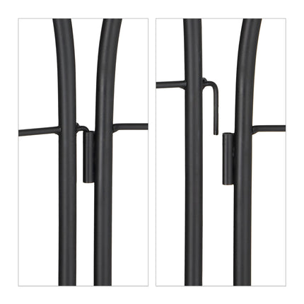 Trellis 200 cm set of 2 black
