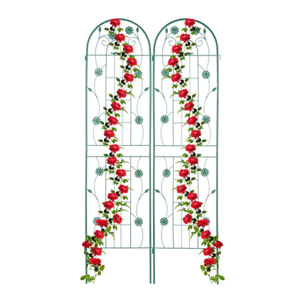 Trellis 200 cm set of 2 green