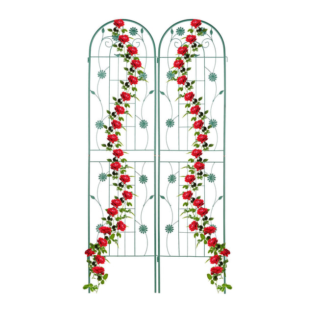 Trellis 200 cm set of 2 green