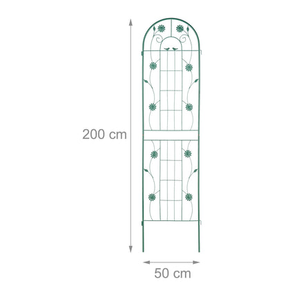 Trellis 200 cm set of 2 green