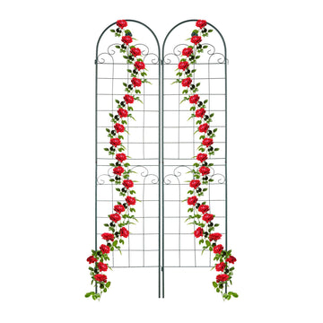 Trellis 220 cm set of 2 green