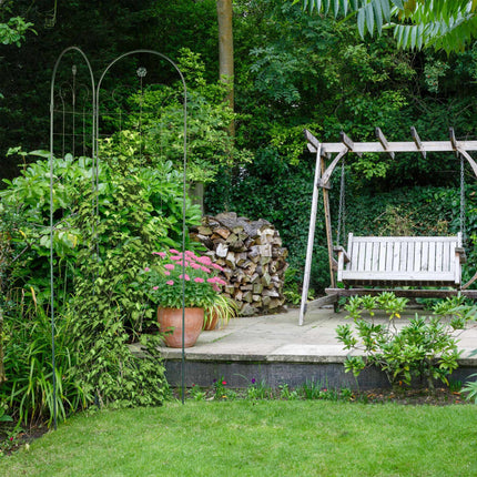Trellis 220 cm set of 2 green