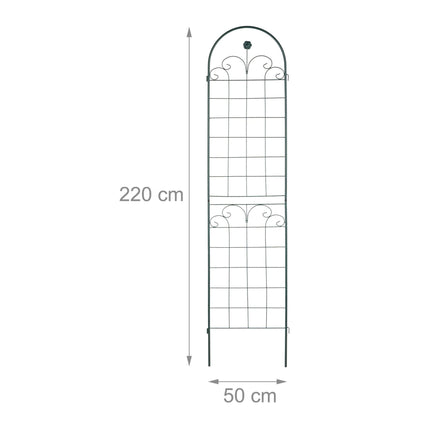Trellis 220 cm set of 2 green