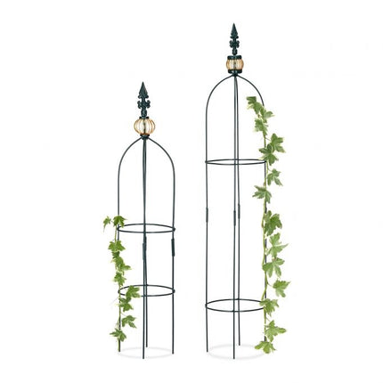 Trellis obelisk set of two