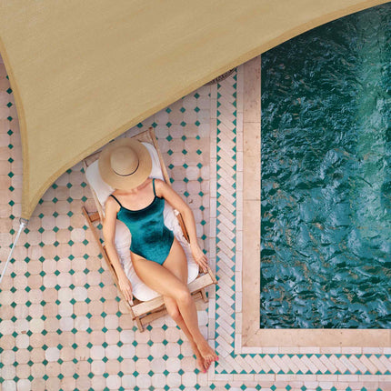 Triangular HDPE Sun Shade Sail – UV Protection, Weather Resistant