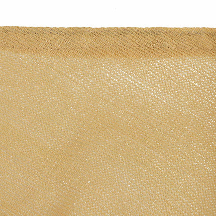 Triangular sand-coloured polyethylene sun sail