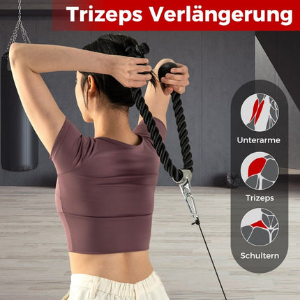 Tricep Cable Attachment Set – V-Grip, Double D, Rope