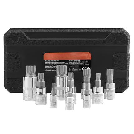Triple Square Spline Bit Socket Set, 10-Piece M4–M18