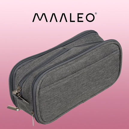 Triple extendable pencil case - gray Maaleo 24512
